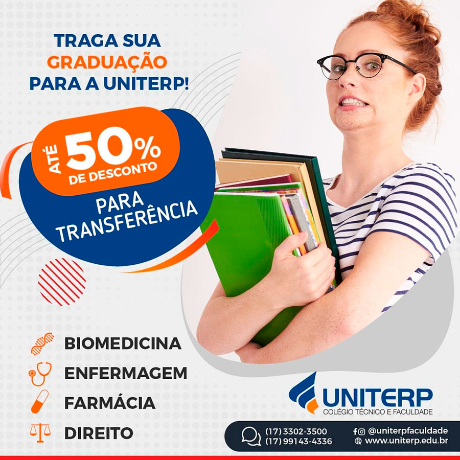 Até 50% de desconto para transferência